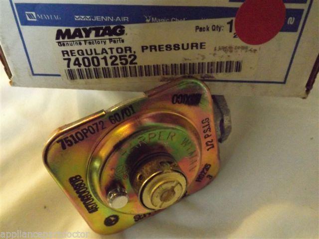 MAYTAG/AMANA/ADMIRAL/JENN AIR STOVE 74001252 Regulator, Pressure NEW IN BOX MAYTAG/AMANA/ADMIRAL/JENN AIR STOVE 74001252 Regulator, Pressure NEW IN BOX